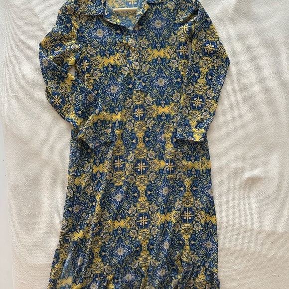 For Love And Lemons Blue and Yellow Maxi Dress - Picture 2 of 7